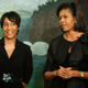 First lady Michelle Obama (right) speaks to female leaders as then-White House Social Secretary Desiree Rogers looks on in the Diplomatic Room of the White House on March 19, 2009, in Washington, D.C.
Alex Wong/Getty Images